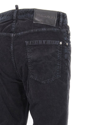 Dsquared² Blaue Baumwoll-Freizeithose