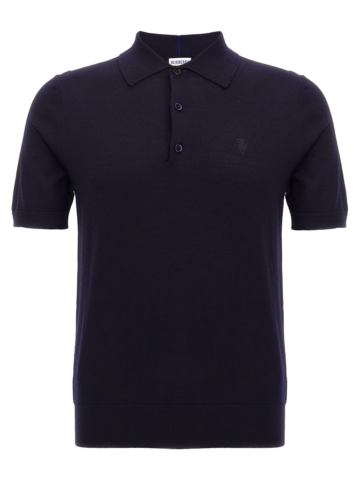 Burberry Blaues Woll-Poloshirt