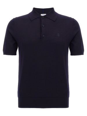Burberry Blaues Woll-Poloshirt