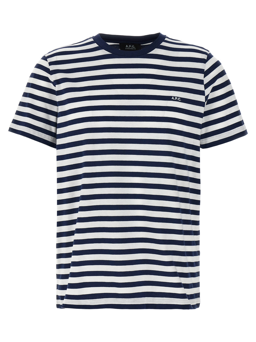 A.P.C. Blaues Baumwoll-T-Shirt
