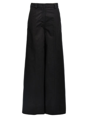 THELATEST Schwarze Baumwoll-Freizeithose