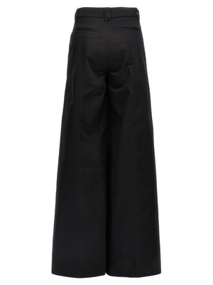 THELATEST Schwarze Baumwoll-Freizeithose