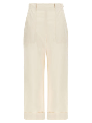 Max Mara Weiße Baumwollhose im Casual-Look