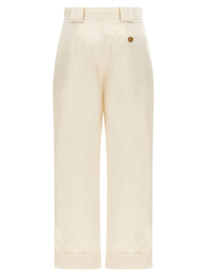 Max Mara Weiße Baumwollhose im Casual-Look