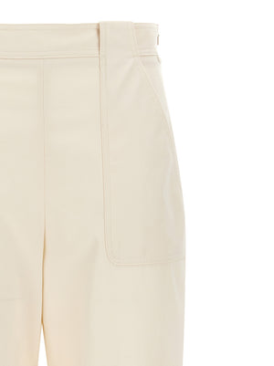 Max Mara Weiße Baumwollhose im Casual-Look