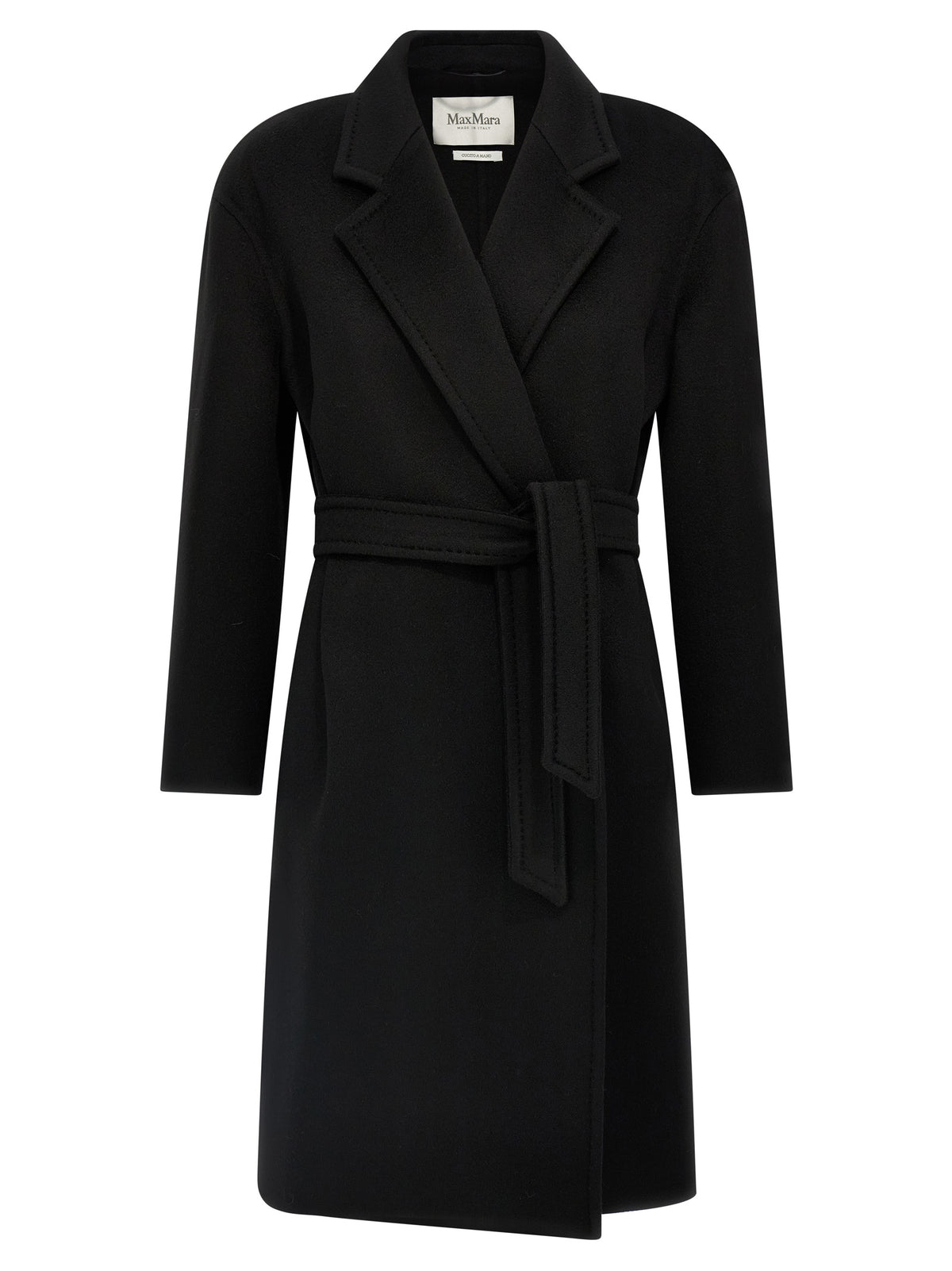 Max Mara Schwarzer Kaschmir-Mantel
