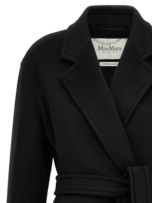 Max Mara Schwarzer Kaschmir-Mantel