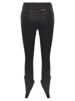 Courrèges Schwarze Polyamid-Leggings
