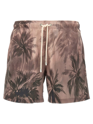 Palm Angels Mehrfarbige Polyester-Badeshorts