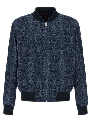 Etro Blauer Baumwoll-Bomber