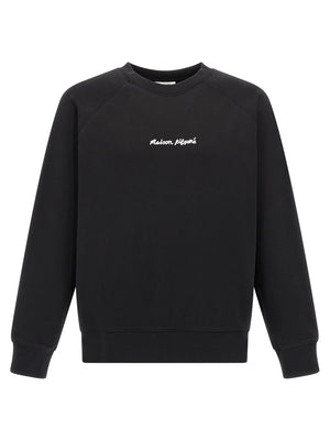 Maison Kitsuné Schwarzer Baumwoll-Sweatshirt