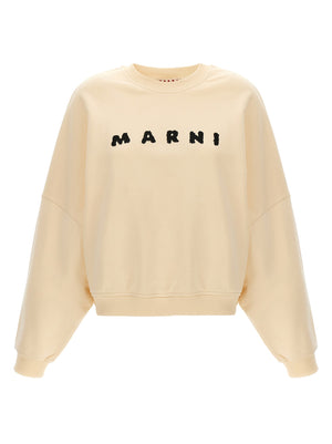 Marni Weißes Baumwoll-Sweatshirt