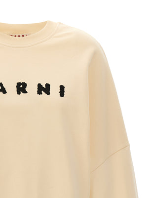 Marni Weißes Baumwoll-Sweatshirt