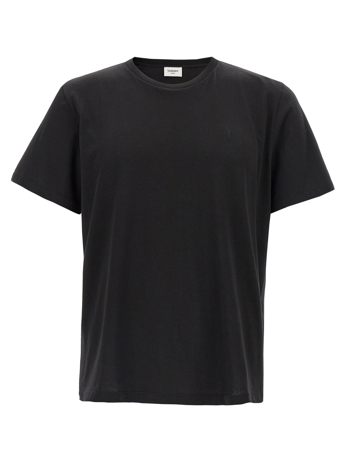 Saint Laurent Schwarzes Baumwoll-T-Shirt