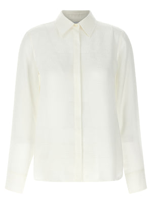 Ferragamo Seidenbluse in Weiß