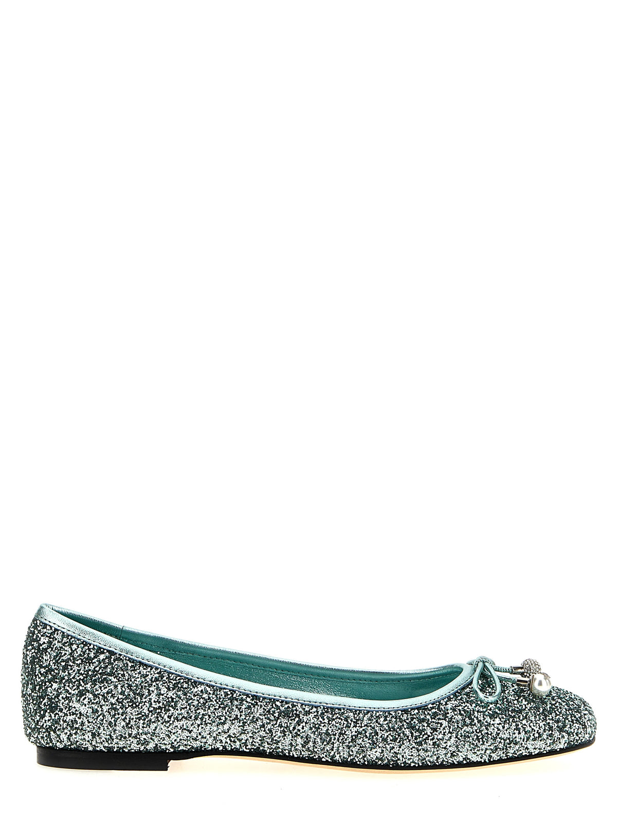 Jimmy Choo Zweifarbige Ballerinas aus Textil