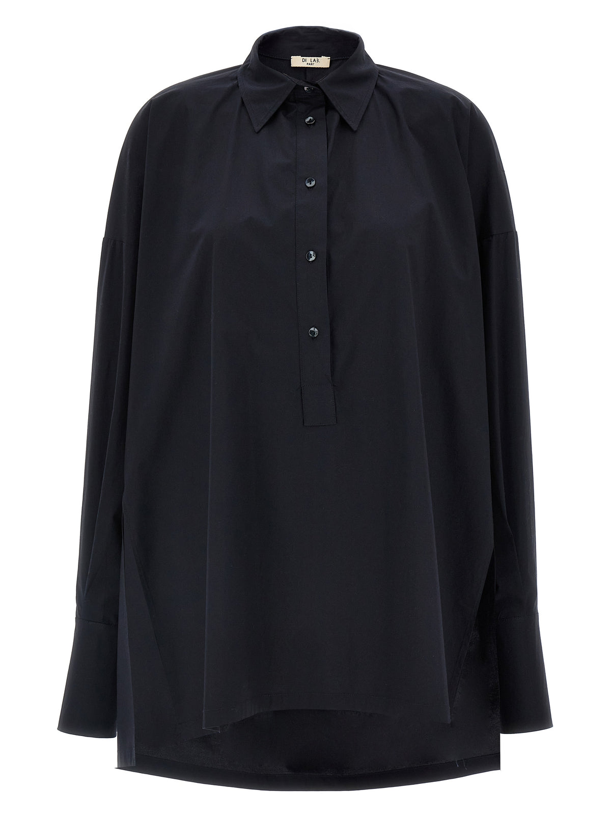 DI.LA3 PARI' Blaue Baumwollbluse