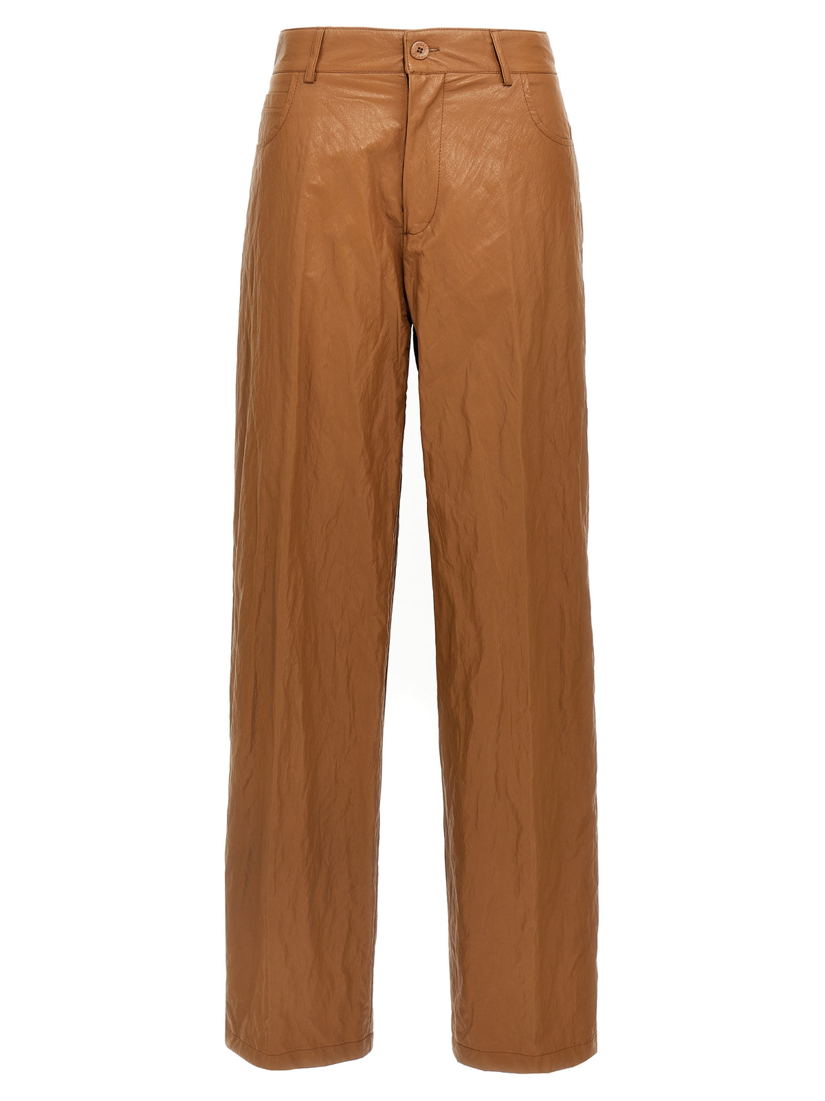 NUDE Braune Viskose-Freizeithose