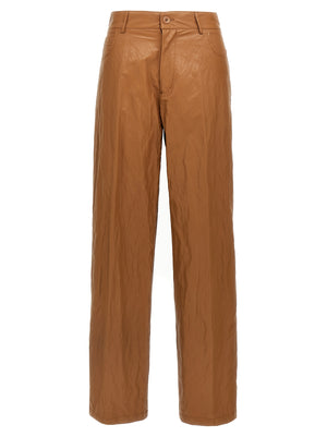 NUDE Braune Viskose-Freizeithose
