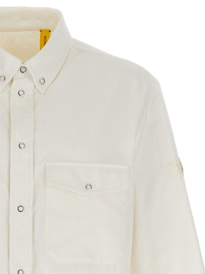 MONCLER GENIUS Weiße Polyamid-Bluse