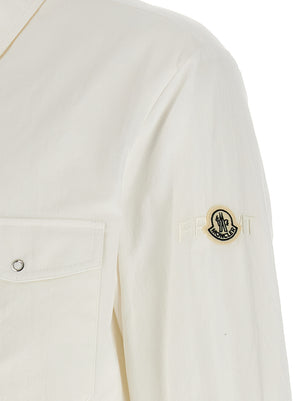 MONCLER GENIUS Weiße Polyamid-Bluse