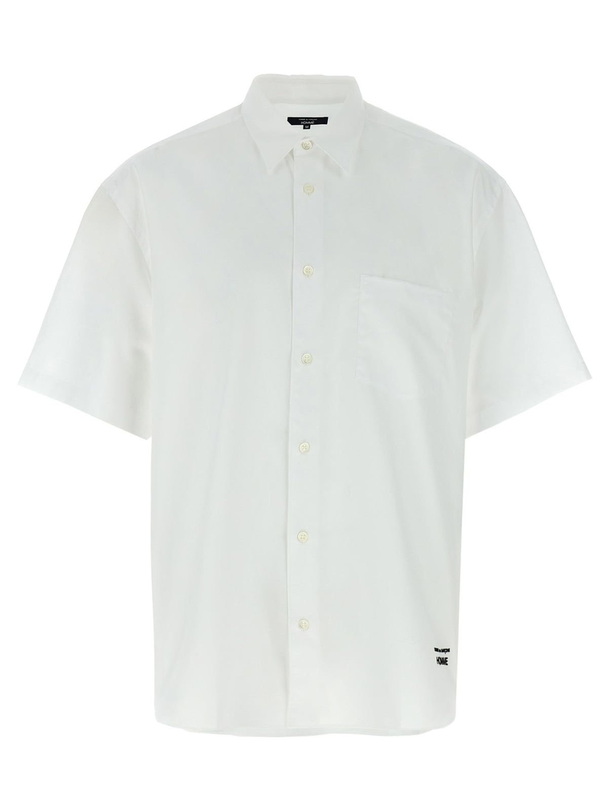 Comme Des Garçons Weiße Baumwollbluse