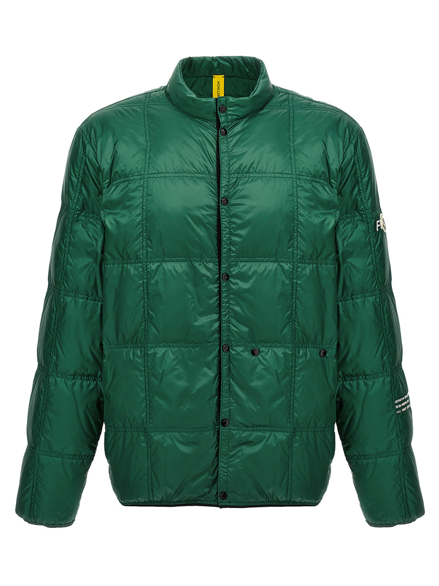 Bicolor Polyamide Full-Length Jacket