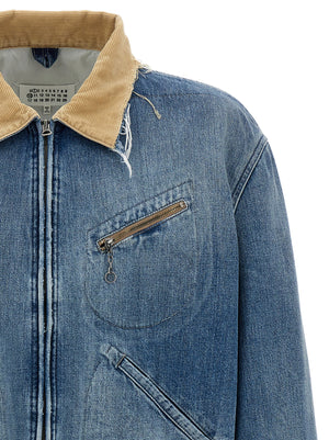Maison Margiela Blaue Jeansjacke aus Baumwolle