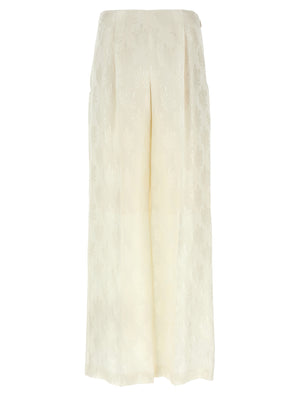 Fendi Weiße Seidenhose für den Alltag