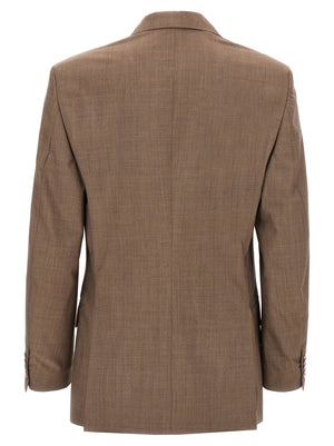 Magliano Brauner Blazer aus reiner Schurwolle