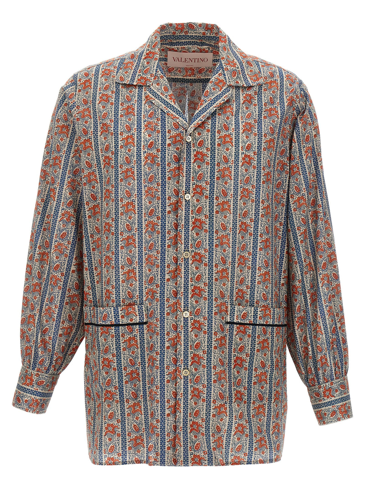 Valentino Garavani Mehrfarbige Baumwollbluse
