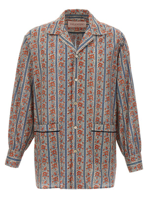 Valentino Garavani Mehrfarbige Baumwollbluse