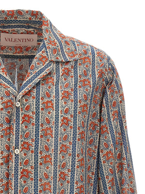Valentino Garavani Mehrfarbige Baumwollbluse