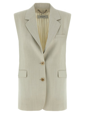 Golden Goose Beige Virgin Wool Weste