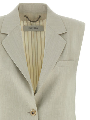 Golden Goose Beige Virgin Wool Weste