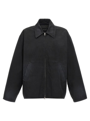 Balenciaga Schwarze Baumwoll-Shell-Jacke