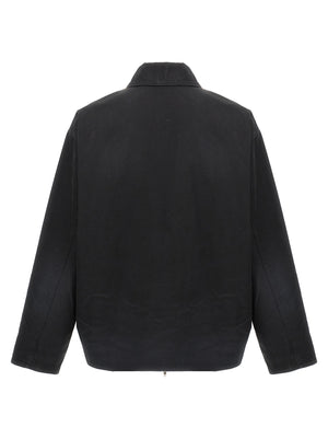 Balenciaga Schwarze Baumwoll-Shell-Jacke