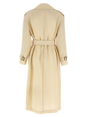 Max Mara Beige Leinenmantel