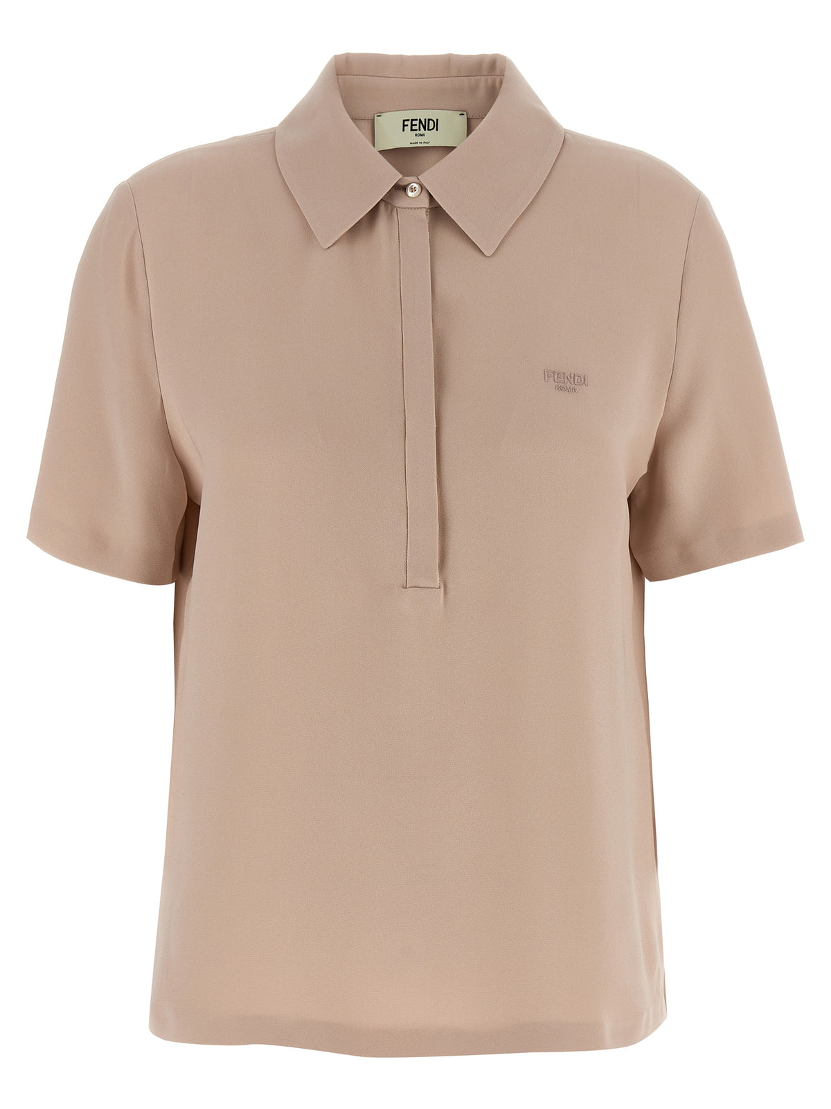 Fendi Mehrfarbiges Poloshirt aus Seide