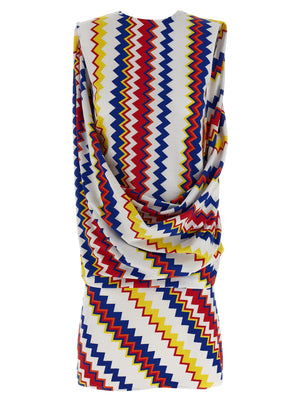 Missoni Kurzes Kleid aus Viskose in Multicolor