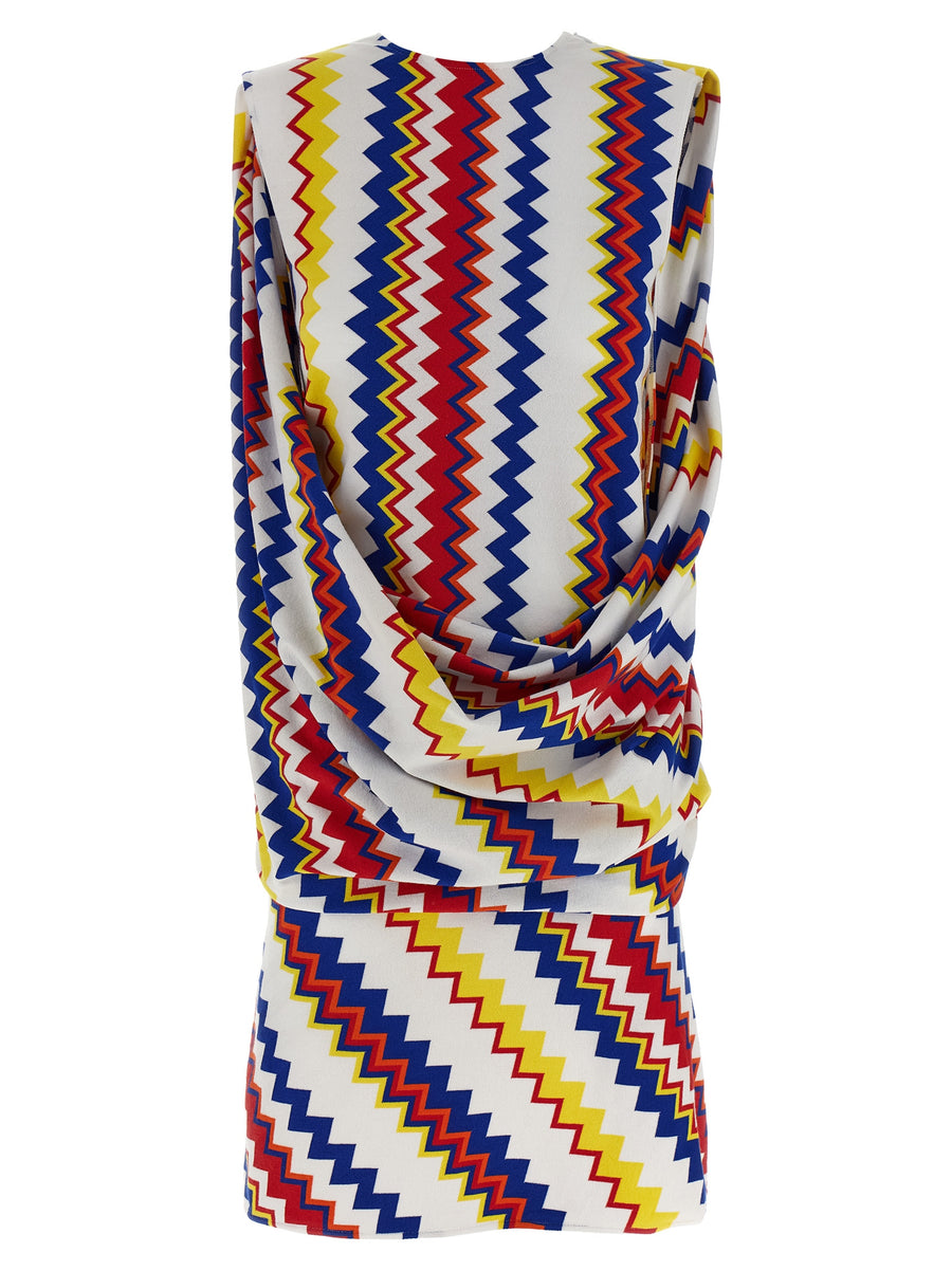 Missoni Kurzes Kleid aus Viskose in Multicolor