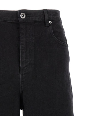 Self-Portrait Schwarze Jeans aus Baumwolle mit geradem Bein