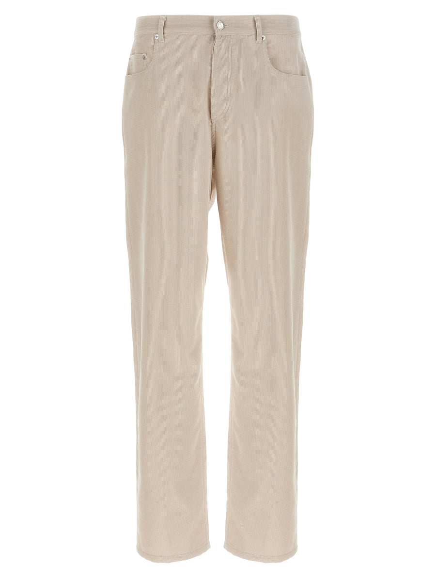 A.P.C. Weiße Baumwollhose im Casual-Look