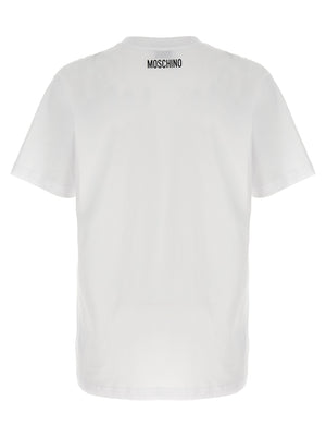 Moschino Weißes Baumwoll-T-Shirt