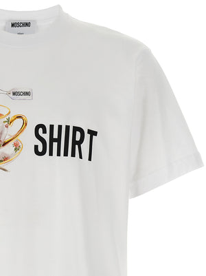 Moschino Weißes Baumwoll-T-Shirt