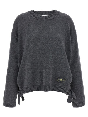 Ganni Grauer Wollcardigan