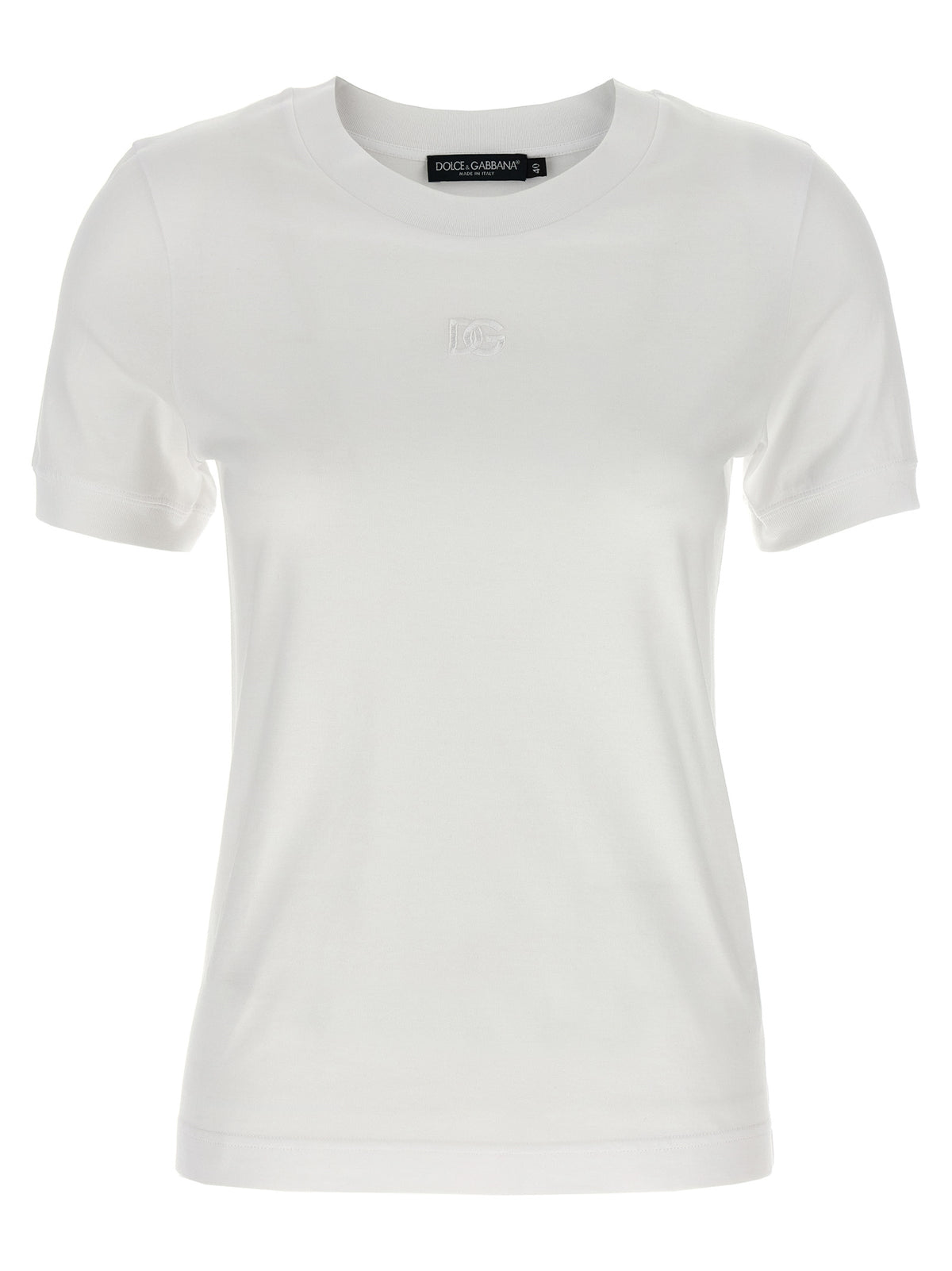 Dolce & Gabbana Weißes Baumwoll-T-Shirt