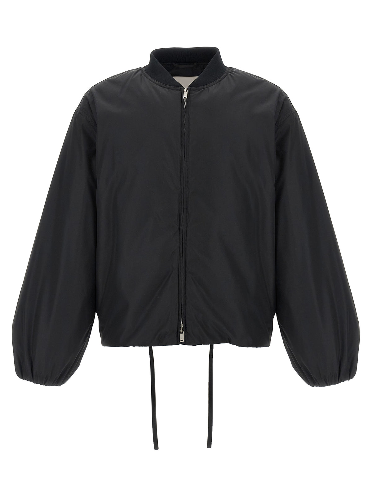 Jil Sander Schwarzer Bomber aus Polyester