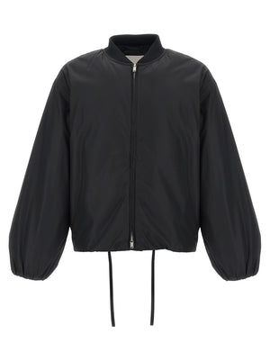 Jil Sander Schwarzer Bomber aus Polyester
