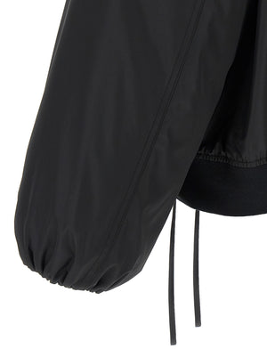 Jil Sander Schwarzer Bomber aus Polyester